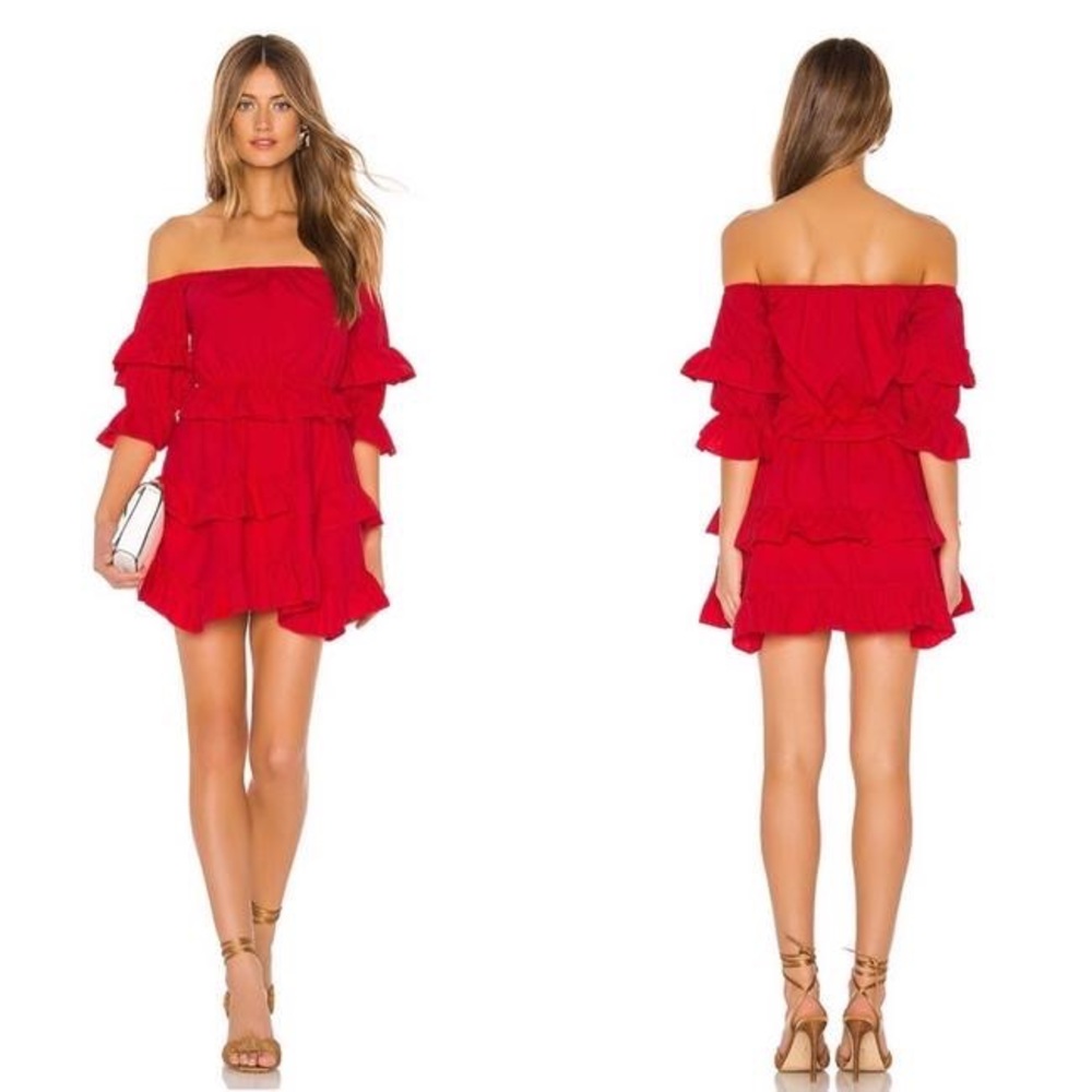 Lovers + Friends Red Palmer Dress